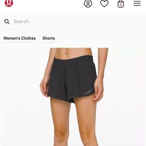Lululemon hotty hot 4 inch